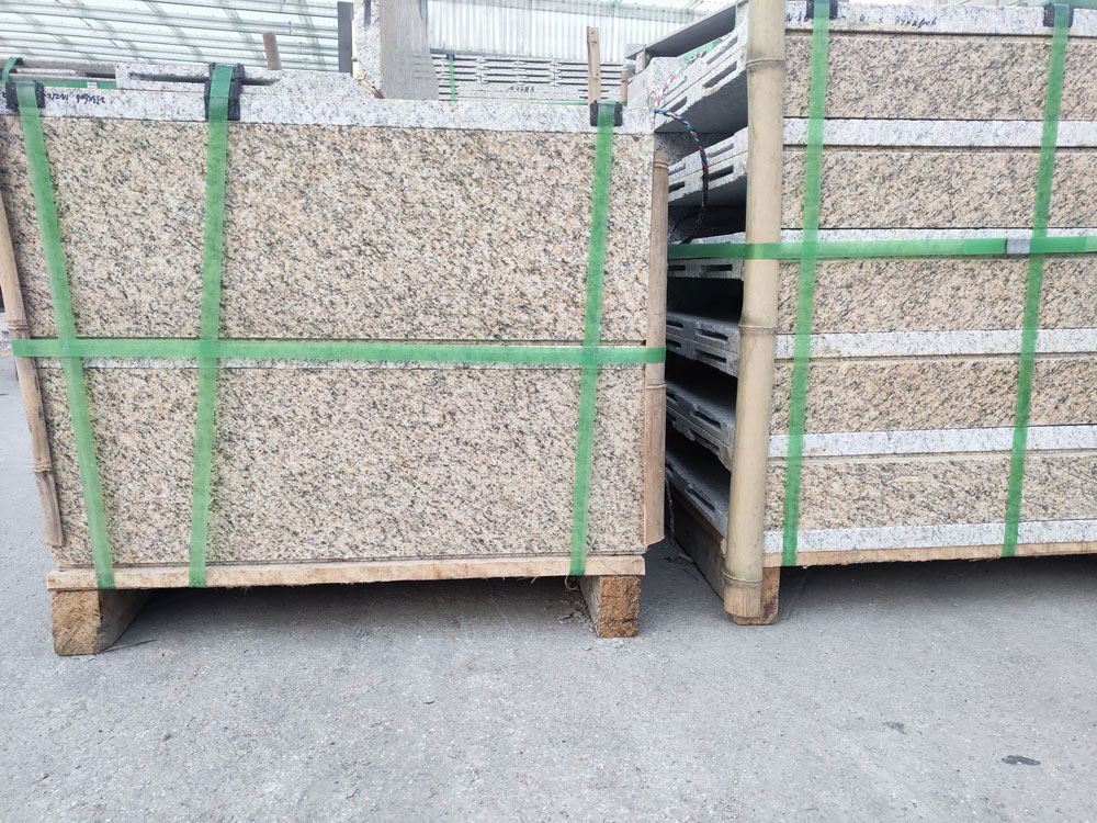 不同黃金麻規格石材的使用